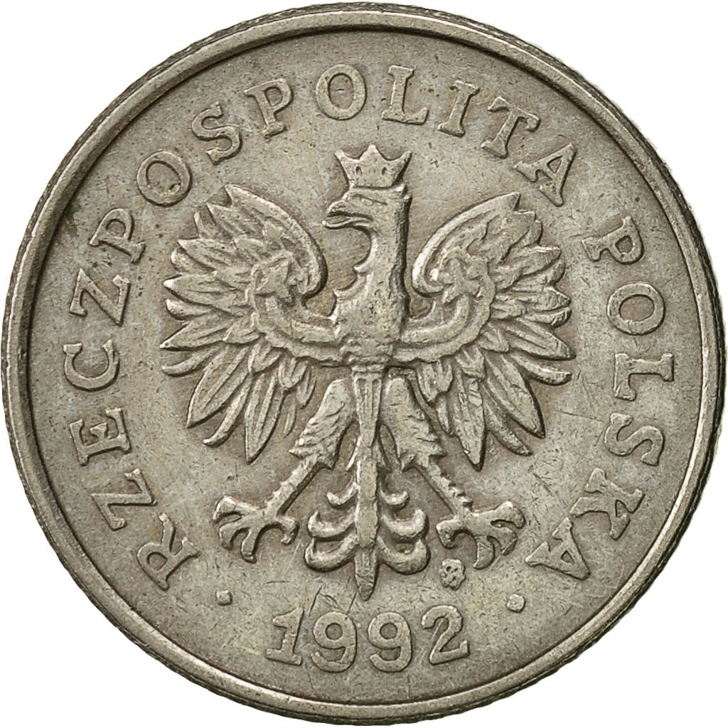 Munten, Polen, 50 Groszy, 1992, Warsaw, ZF, Copper-nickel, KM:281