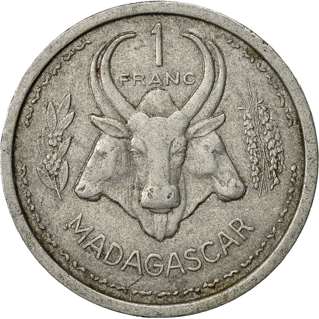 Coin, Madagascar, Franc, 1948, Paris, EF(40-45), Aluminum, KM:3
