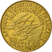 Coin, Cameroon, 10 Francs, 1958, AU(55-58), Aluminum-Bronze, KM:11