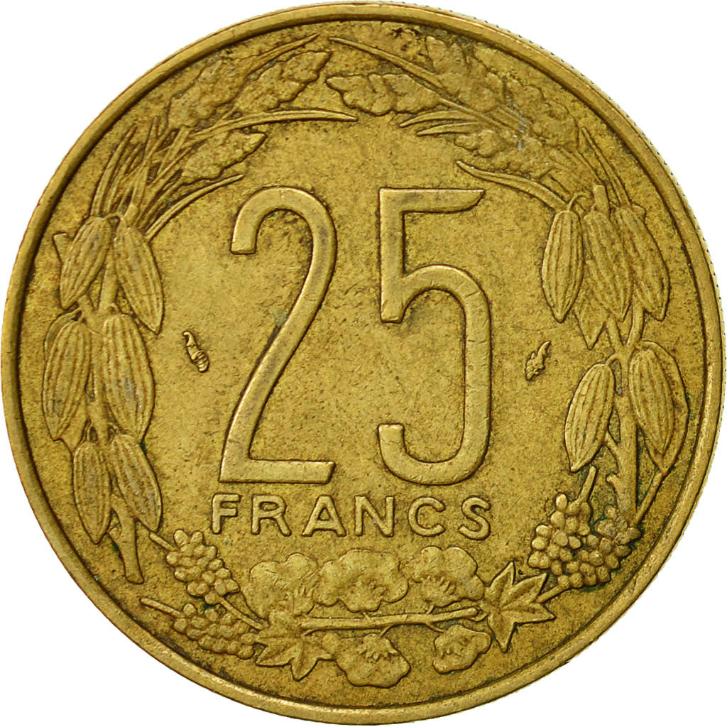 Coin, Central African States, 25 Francs, 1983, Paris, EF(40-45)