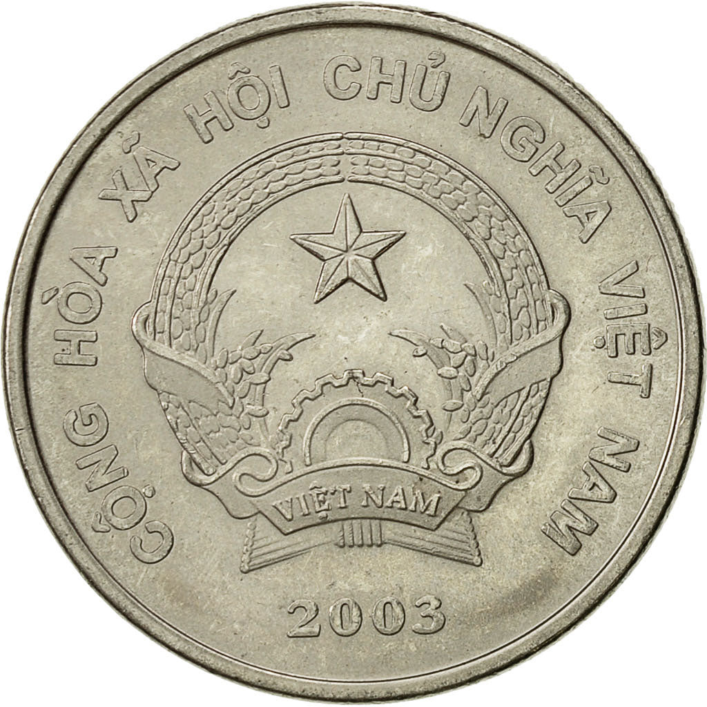 Moneta, Wietnam, SOCIALIST REPUBLIC, 500 Dông, 2003, Vantaa, AU(50-53), Nikiel