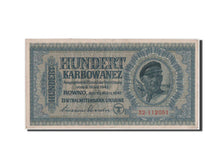Billete, 100 Karbowanez, 1942, Ucrania, BC+