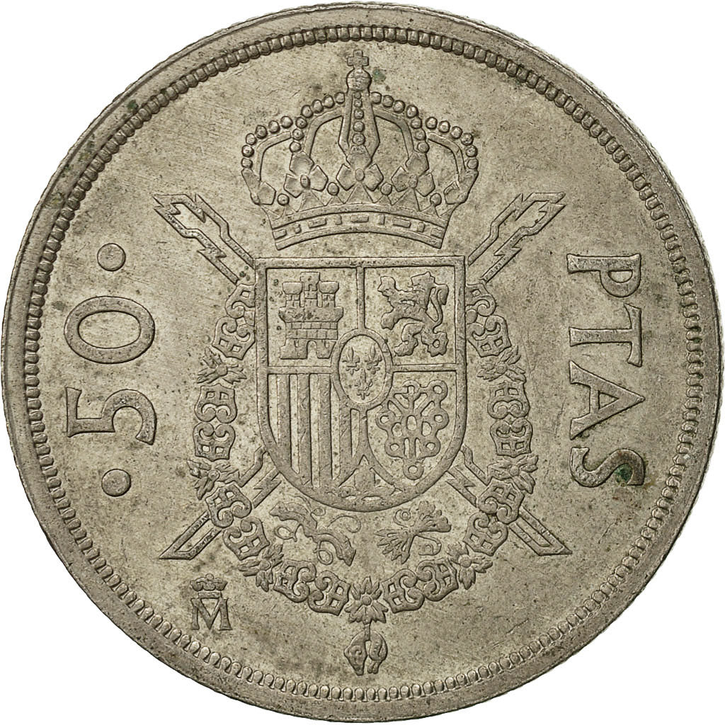 Moneda, España, Juan Carlos I, 50 Pesetas, 1983, MBC, Cobre - níquel, KM:825