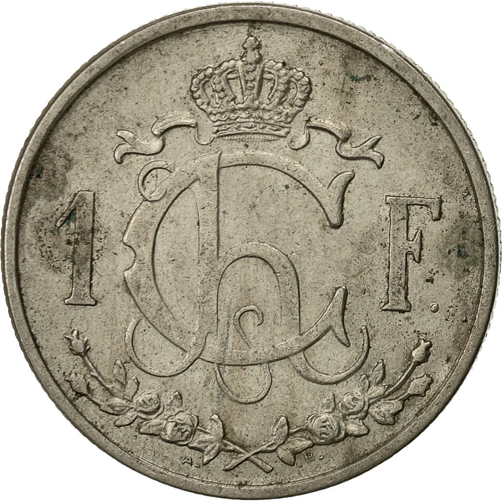 Coin, Luxembourg, Charlotte, Franc, 1946, EF(40-45), Copper-nickel, KM:46.1