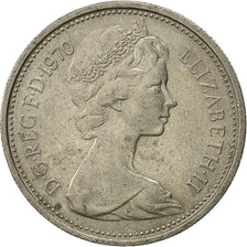 Coin, Great Britain, Elizabeth II, 5 New Pence, 1970, EF(40-45), Copper-nickel
