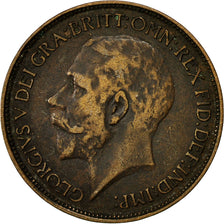 Coin, Great Britain, George V, 1/2 Penny, 1923, VF(20-25), Bronze, KM:809