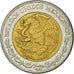 Moneda, México, 5 Pesos, 1997, Mexico City, MBC, Bimetálico, KM:605