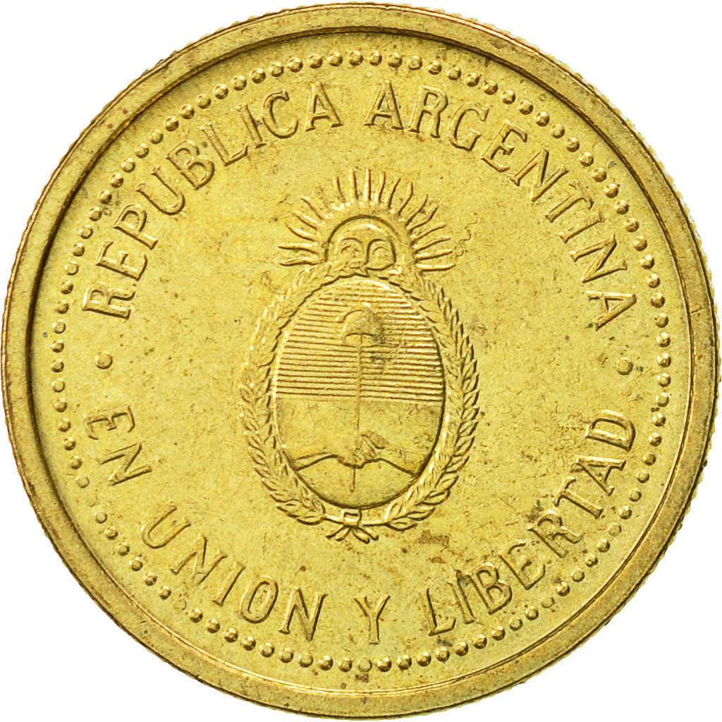Coin, Argentina, 10 Centavos, 1993, AU(55-58), Aluminum-Bronze, KM:107