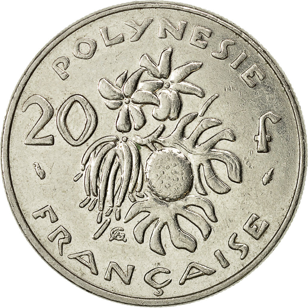 Münze, French Polynesia, 20 Francs, 1991, Paris, SS+, Nickel, KM:9