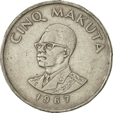Coin, CONGO, DEMOCRATIC REPUBLIC, 5 Makuta, 1967, Paris, EF(40-45)