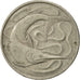 Moneda, Singapur, 20 Cents, 1967, Singapore Mint, MBC, Cobre - níquel, KM:4