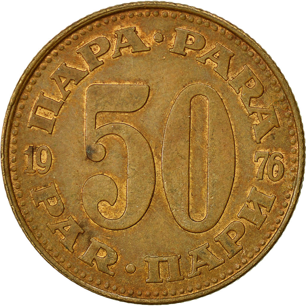 Monnaie, Yougoslavie, 50 Para, 1976, TTB, Laiton, KM:46.1