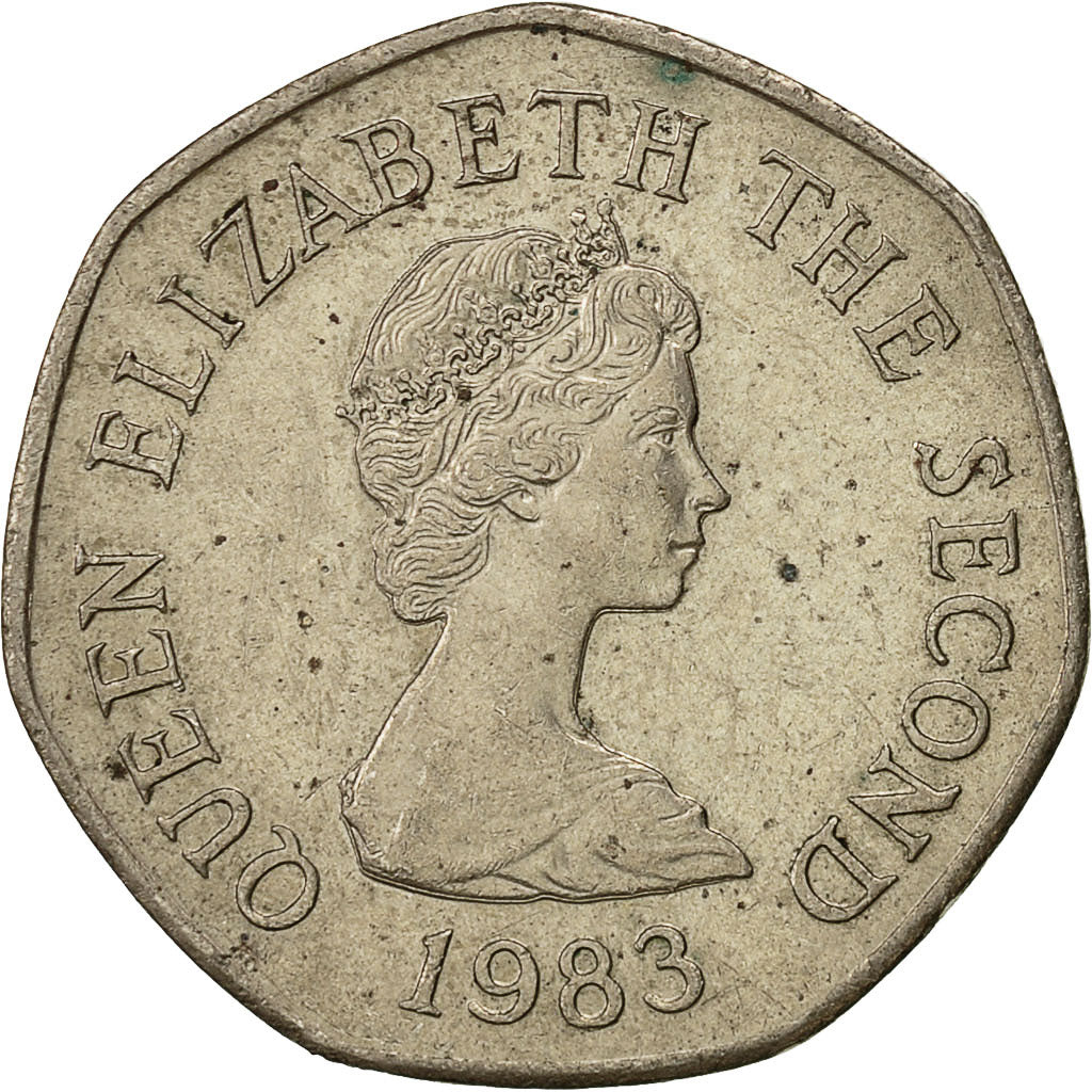 Monnaie, Jersey, Elizabeth II, 20 Pence, 1983, TTB, Copper-nickel, KM:66
