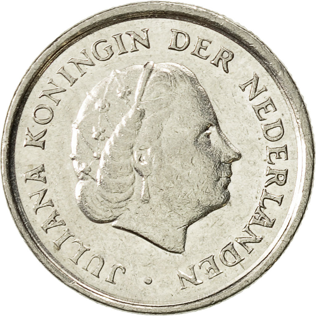 Monnaie, Pays-Bas, Juliana, 10 Cents, 1980, TTB, Nickel, KM:182