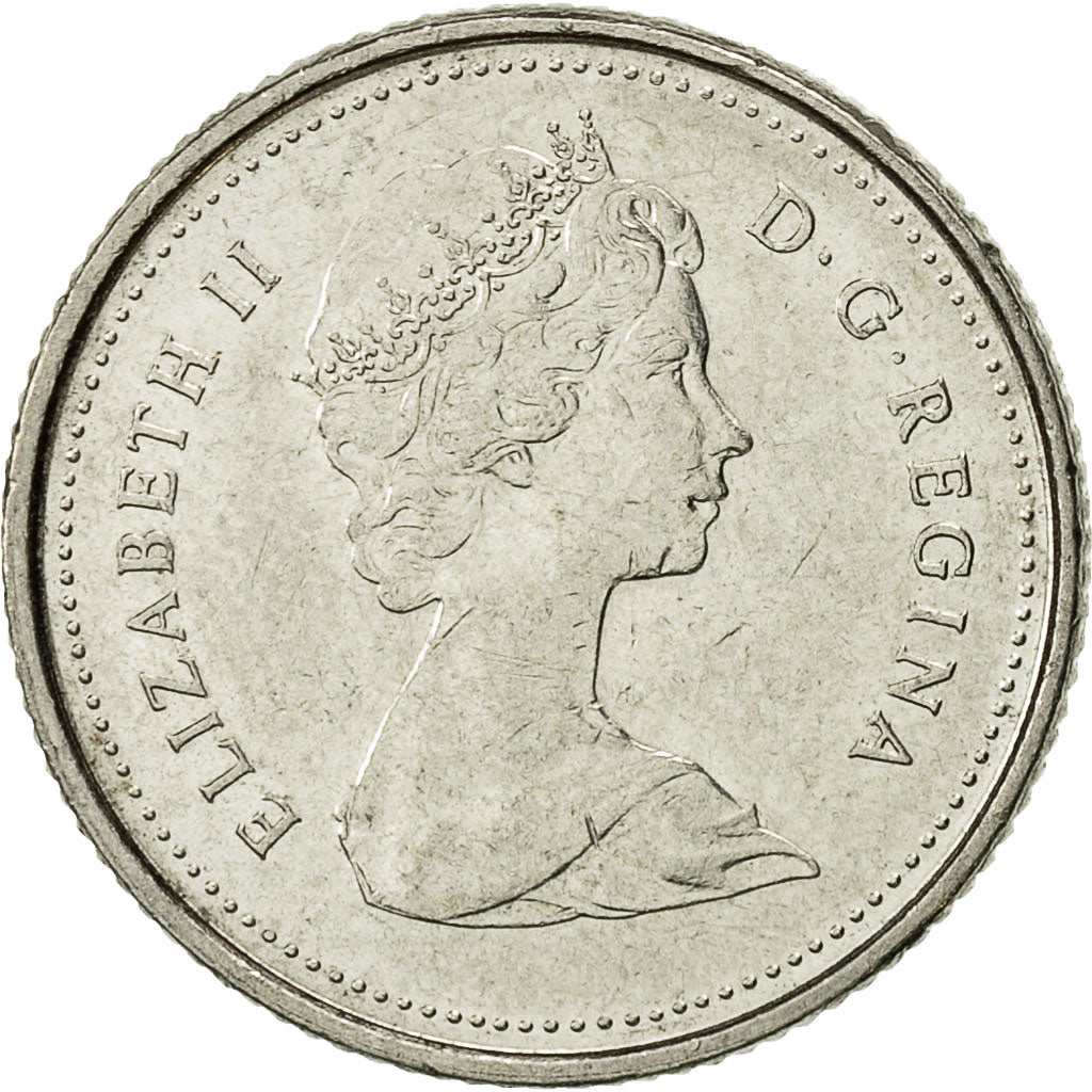 Coin, Canada, Elizabeth II, 10 Cents, 1980, Royal Canadian Mint, Ottawa