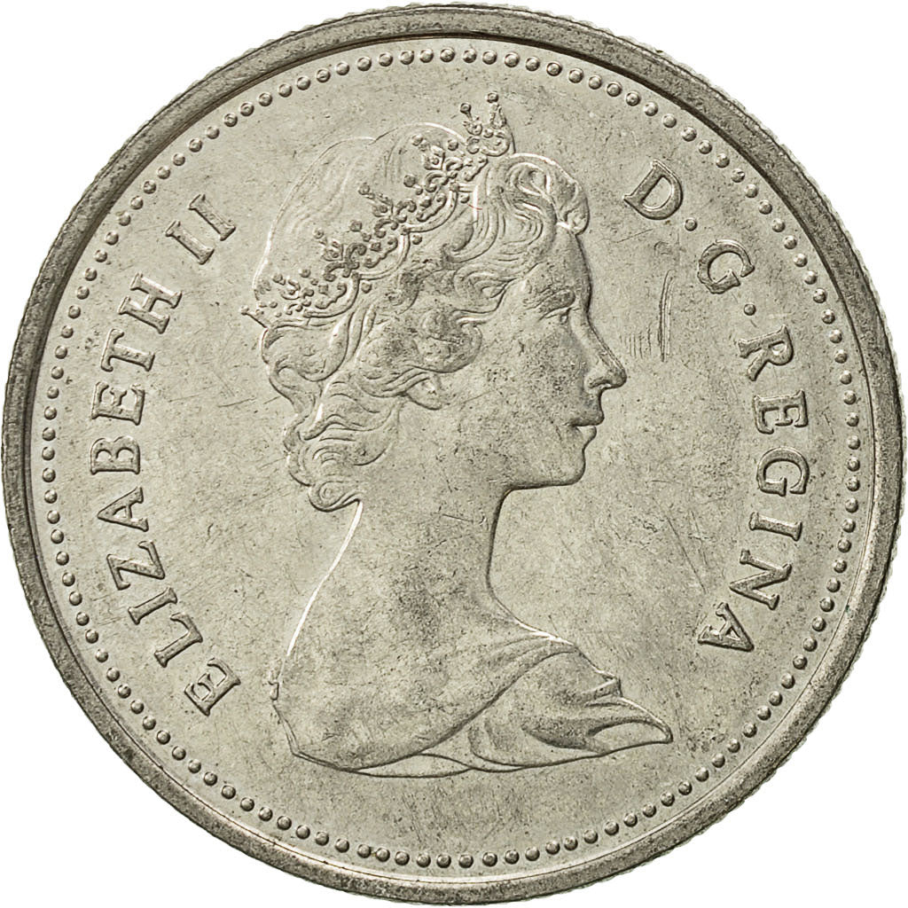 Coin, Canada, Elizabeth II, 25 Cents, 1985, Royal Canadian Mint, Ottawa
