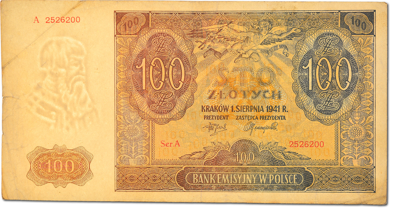 Banknote, Poland, 100 Zlotych, 1941, VF(20-25)