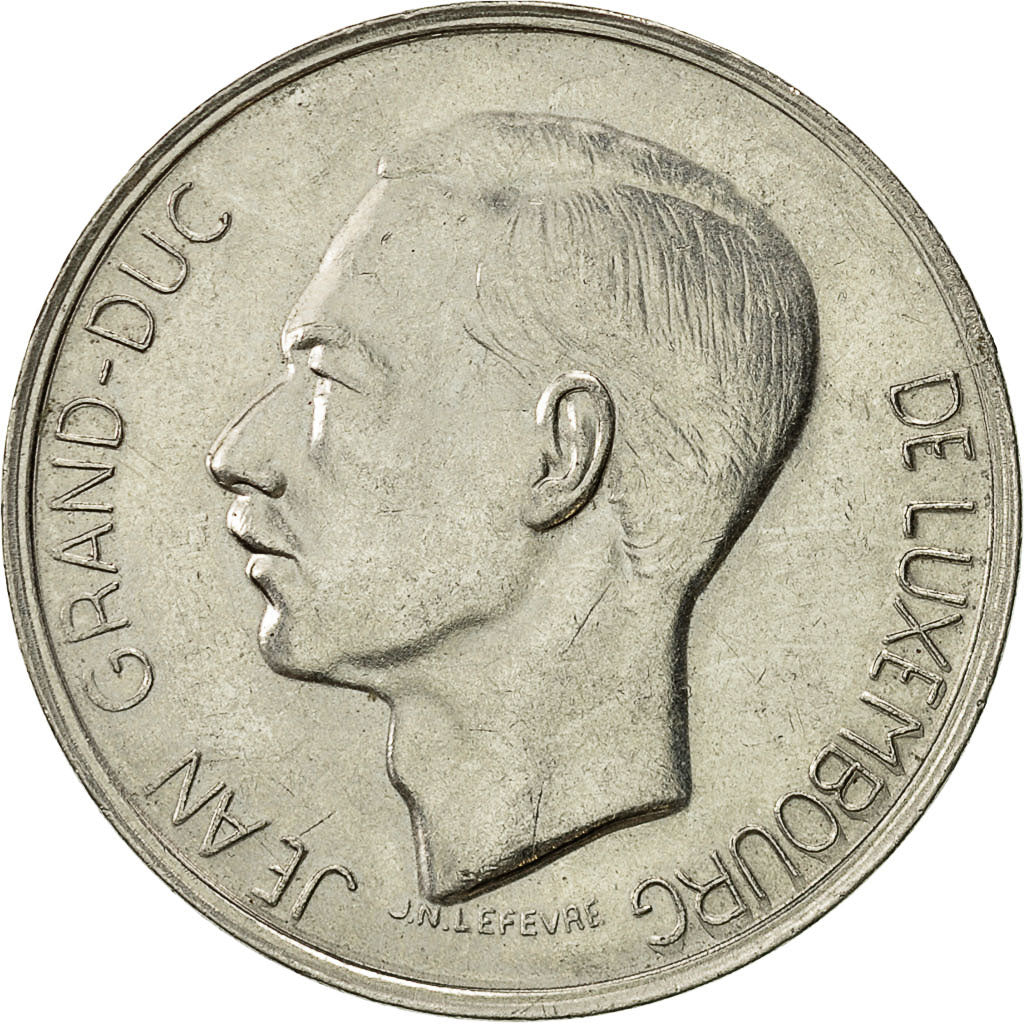 Coin, Luxembourg, Jean, 10 Francs, 1972, AU(55-58), Nickel, KM:57