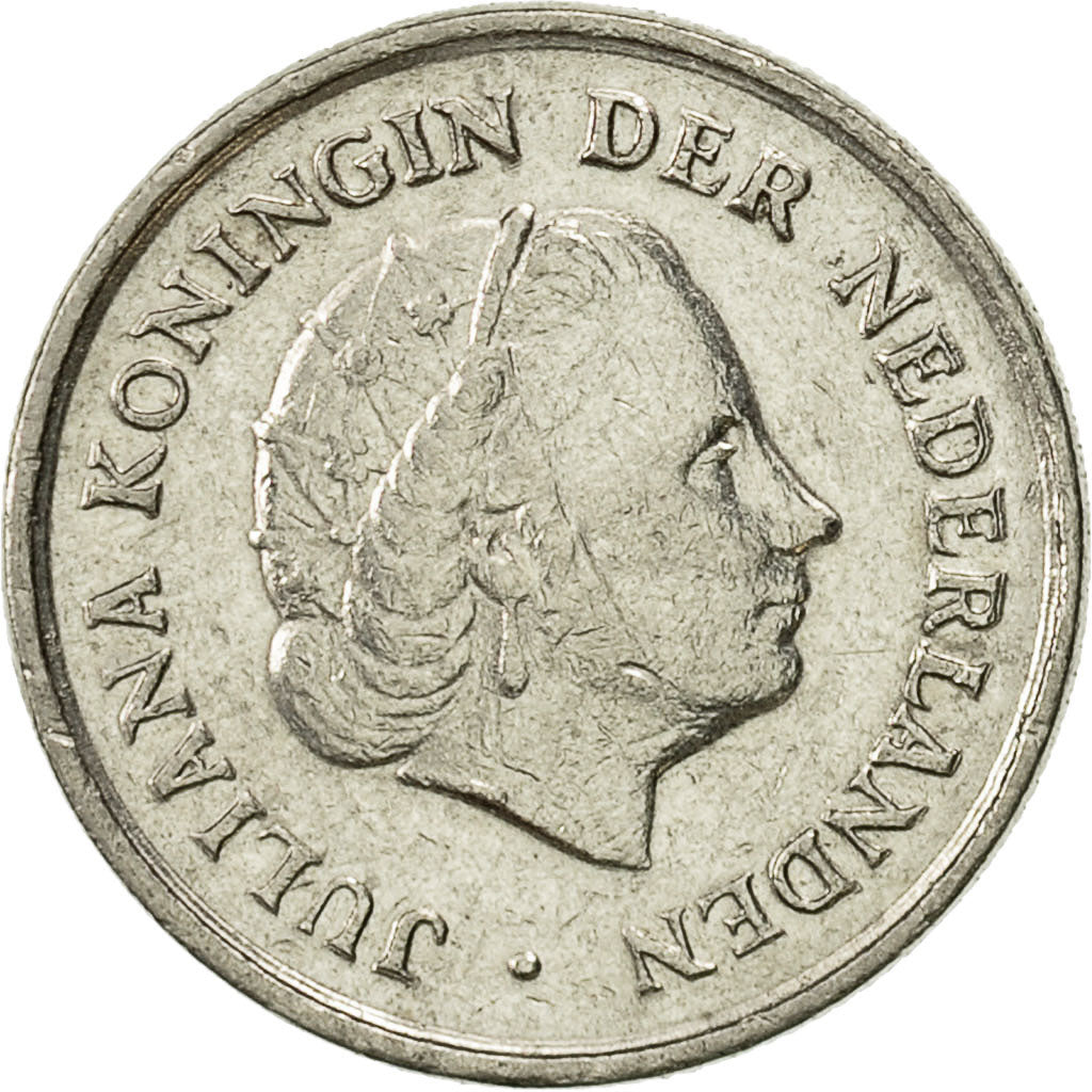 Monnaie, Pays-Bas, Juliana, 10 Cents, 1977, TTB, Nickel, KM:182