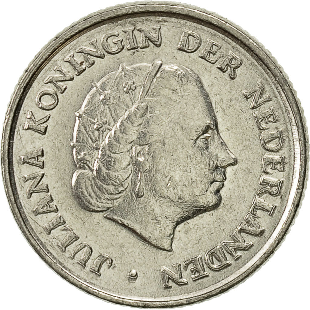 Monnaie, Pays-Bas, Juliana, 10 Cents, 1976, TTB, Nickel, KM:182