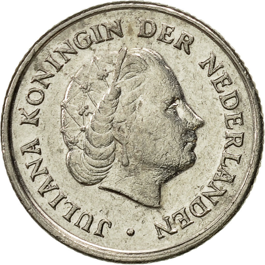 Moneta, Paesi Bassi, Juliana, 10 Cents, 1971, BB+, Nichel, KM:182