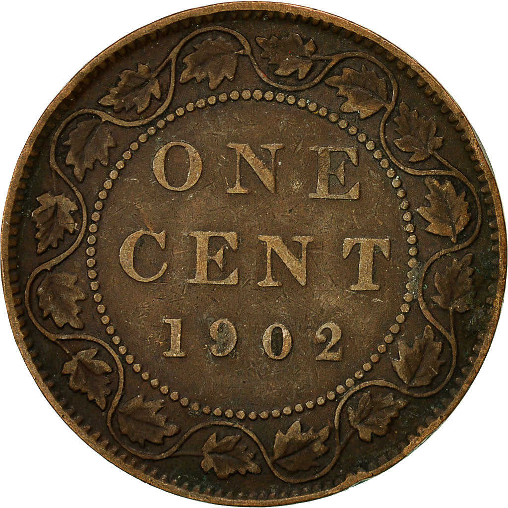 Canada, Edward VII, Cent, 1902, Royal Canadian Mint, Ottawa, VF(20-25), Bronze