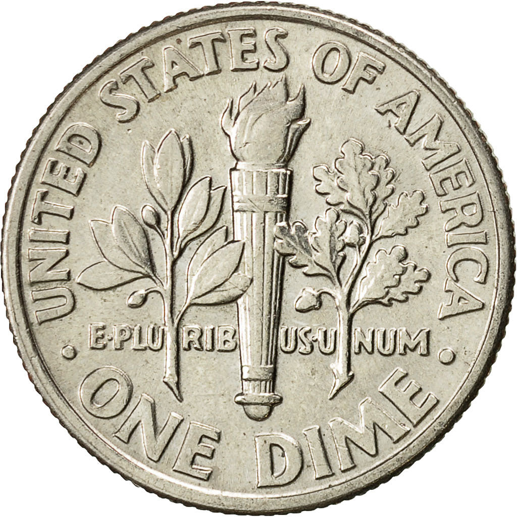 Coin, United States, Roosevelt Dime, Dime, 1995, U.S. Mint, Philadelphia