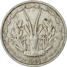 Coin, West African States, Franc, 1961, Paris, EF(40-45), Aluminum, KM:3.1