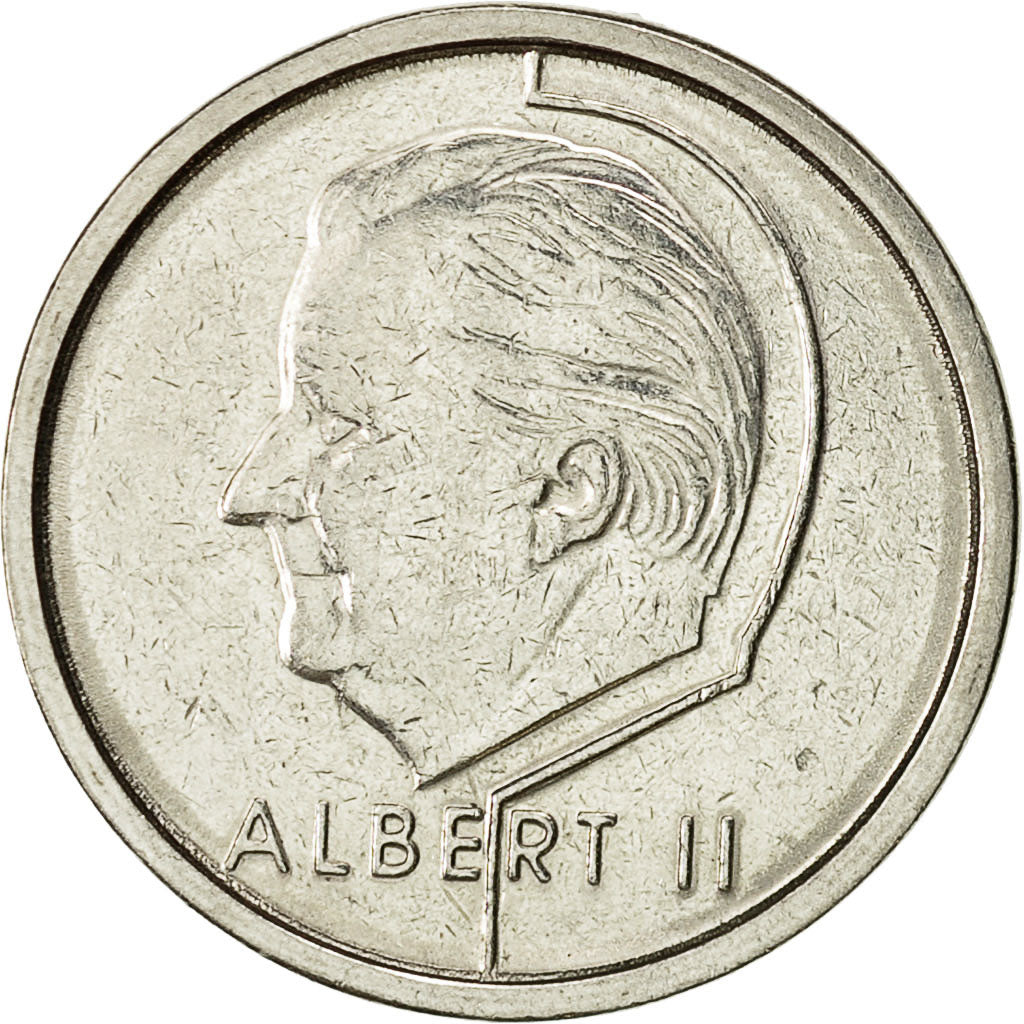 Münze, Belgien, Albert II, Franc, 1996, Brussels, SS+, Nickel Plated Iron