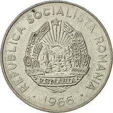 Coin, Romania, 25 Bani, 1966, EF(40-45), Nickel Clad Steel, KM:94