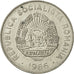 Moneda, Rumanía, 25 Bani, 1966, MBC, Níquel recubierto de acero, KM:94
