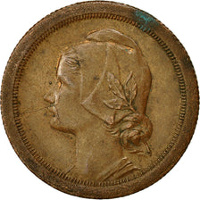 Portogallo, 20 Centavos, 1925, BB, Bronzo, KM:574