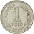 Münze, Argentinien, Peso, 1959, VZ, Nickel Clad Steel, KM:57