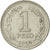Moneta, Argentina, Peso, 1959, SPL-, Acciaio ricoperto in nichel, KM:57