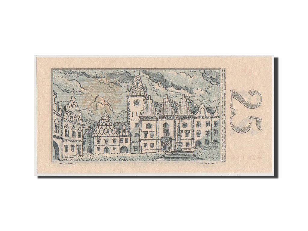 Czechoslovakia, 25 Korun, 1958, KM #87a, UNC(65-70), S11