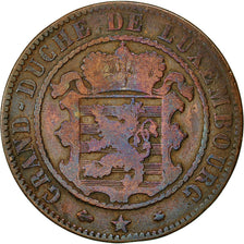 Coin, Luxembourg, William III, 10 Centimes, 1865, Paris, VF(20-25), Bronze