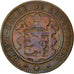 Moneda, Luxemburgo, William III, 10 Centimes, 1865, Paris, BC+, Bronce, KM:23.2