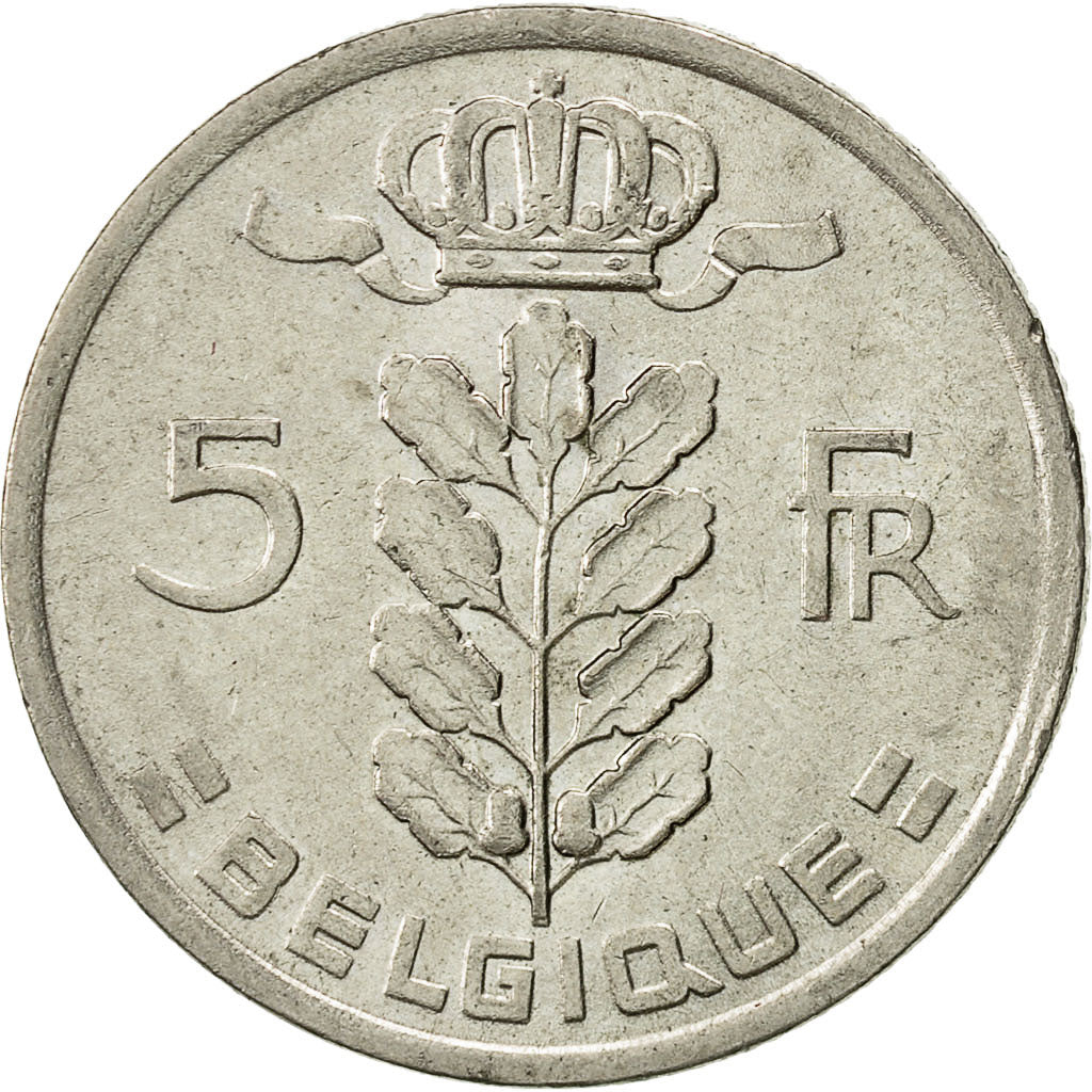 Coin, Belgium, 5 Francs, 5 Frank, 1978, AU(50-53), Copper-nickel, KM:134.1