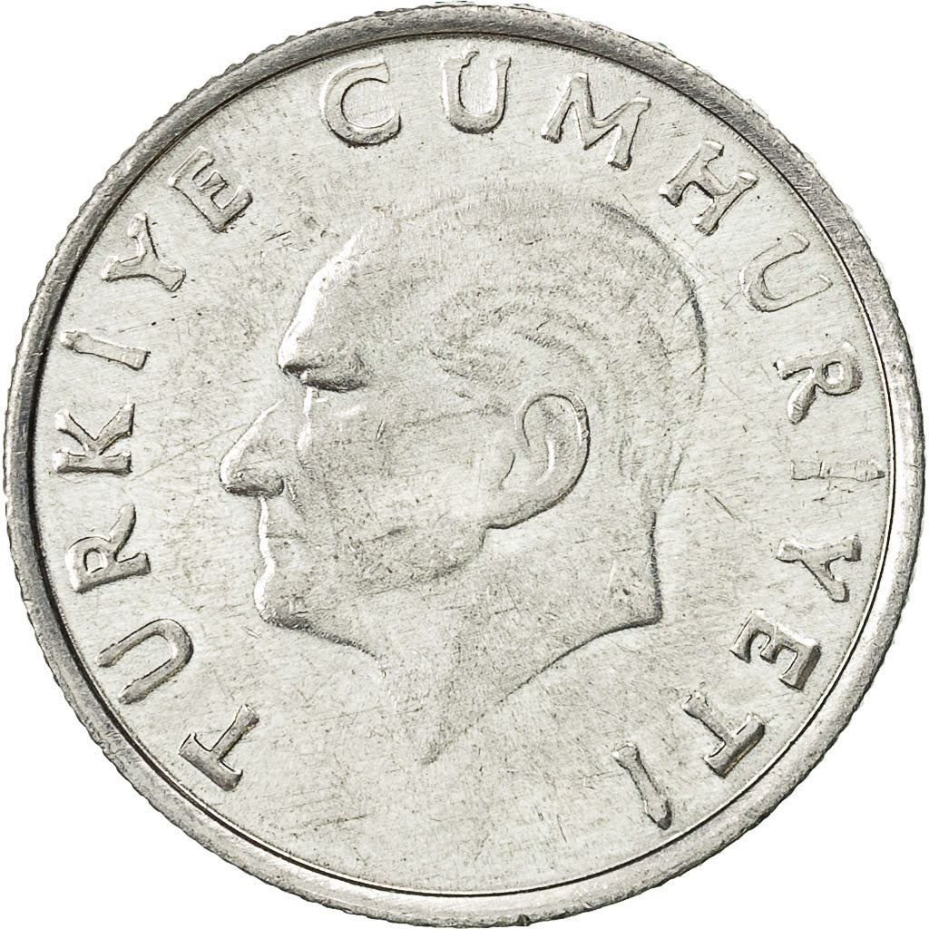 Turkey, 10 Lira, 1988, AU(50-53), Aluminum, KM:964