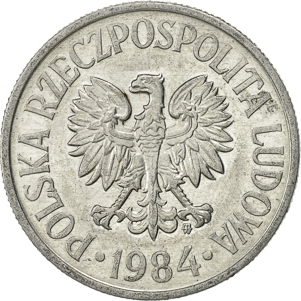 Moneta, Polonia, 50 Groszy, 1984, Warsaw, BB+, Alluminio, KM:48.1