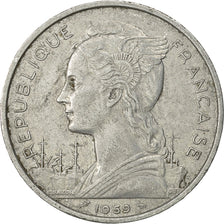 Costa francese dei somali, 5 Francs, 1959, Paris, BB, Alluminio, KM:10