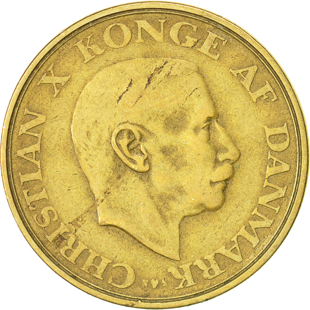 Monnaie, Danemark, Christian X, Krone, 1945, Copenhagen, TTB, Aluminum-Bronze