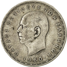 Griechenland, Paul I, 20 Drachmai, 1960, S+, Silber, KM:85