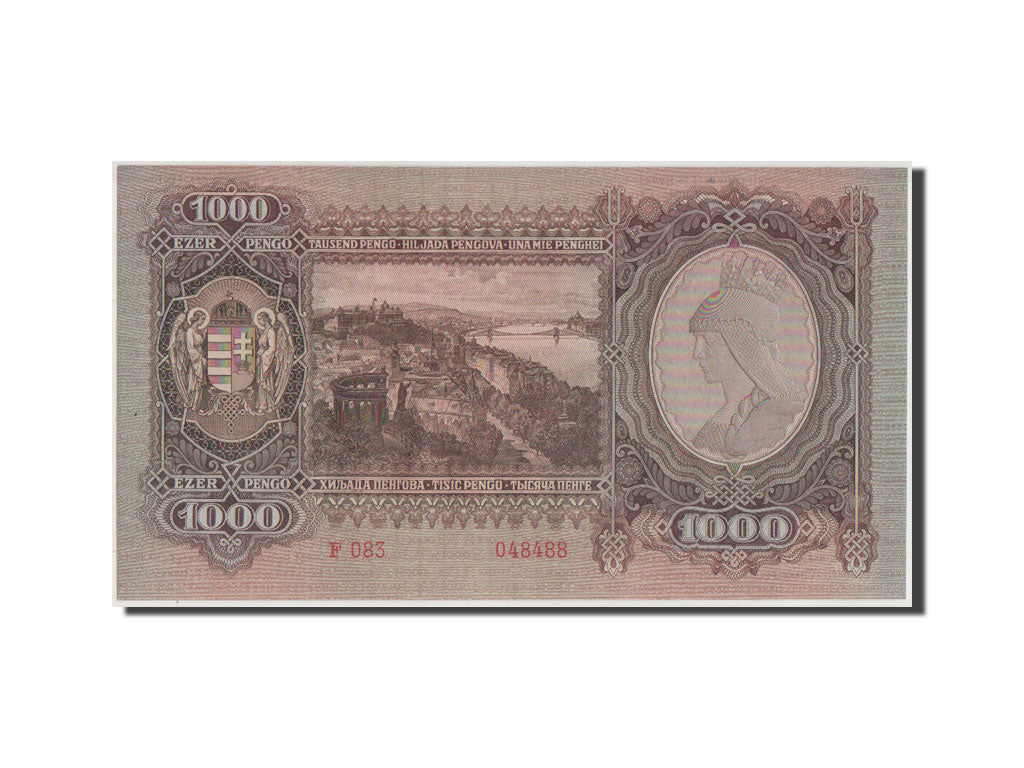 Hungary, 1000 Pengö, 1943, KM #116, UNC(65-70), F083