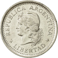 Moneda, Argentina, Peso, 1958, MBC+, Níquel recubierto de acero, KM:57
