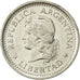 Moneda, Argentina, Peso, 1958, MBC+, Níquel recubierto de acero, KM:57
