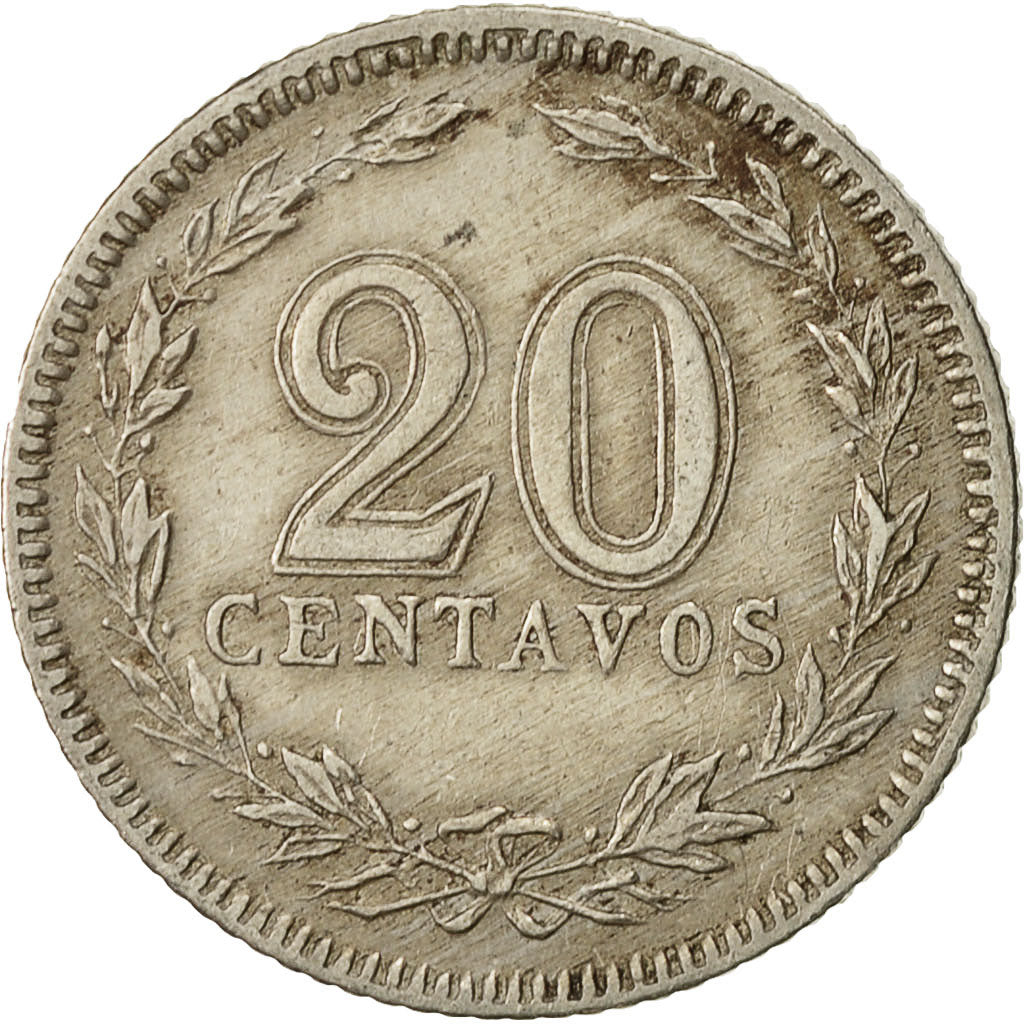 Argentina, 20 Centavos, 1919, VF(30-35), Copper-nickel, KM:36