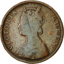 Moneta, INDIA - BRITANNICA, Victoria, 1/2 Anna, 1862, MB, Rame, KM:468