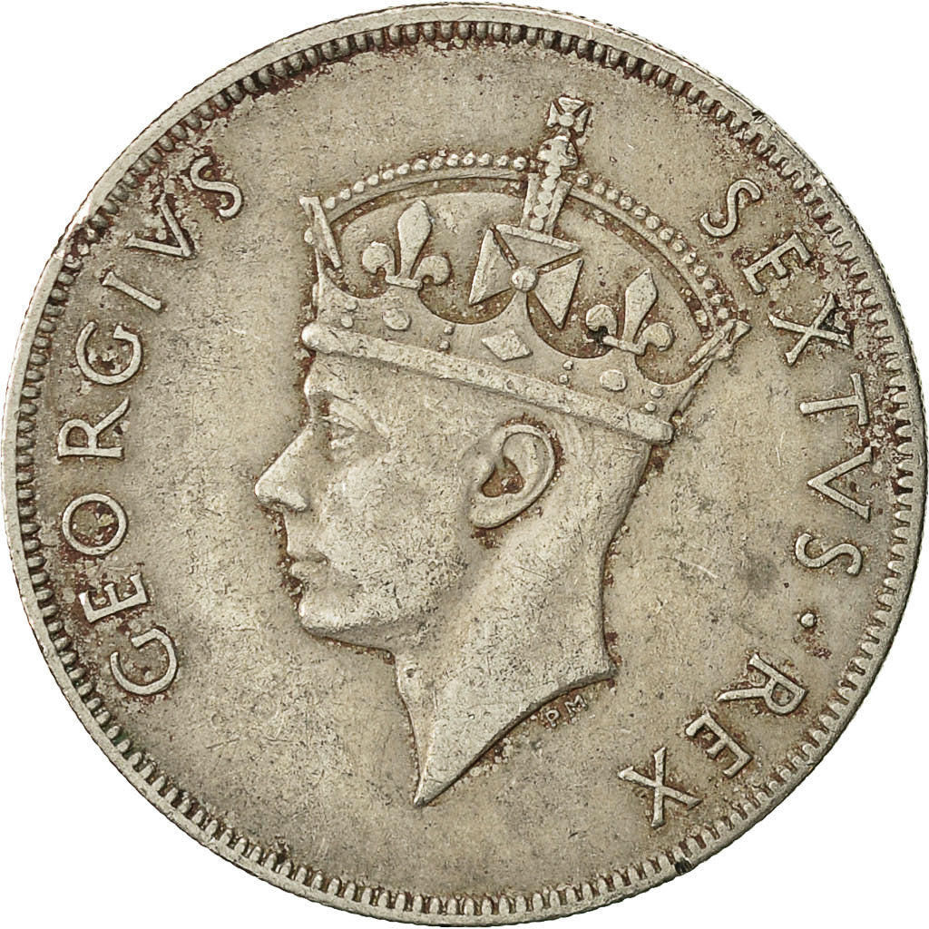 Moneda, ESTE DE ÁFRICA, George VI, Shilling, 1950, MBC, Cobre - níquel, KM:31