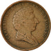 Moneda, Suecia, Carl XIV Johan, 2 Skilling, 1840, BC+, Cobre, KM:643